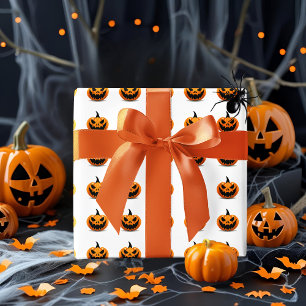 Halloween Wrapping Paper Spooky Jack-O’-Lantern 