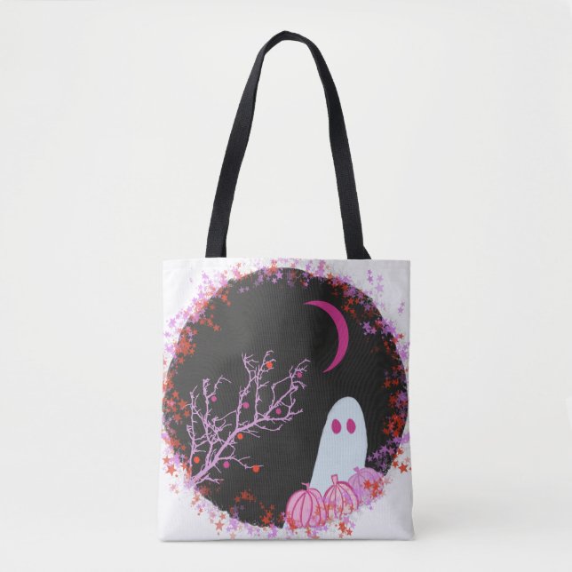 Halloween wreath  tote bag (Front)