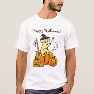 Halloween Yellow Labrador Cartoon 2 T-Shirt