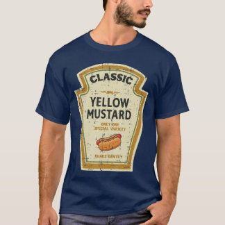 Halloween Yellow Mustard Funny Food Costume Men Wo T-Shirt