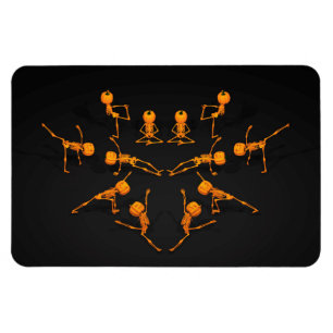 Halloween Yoga Class Magnet