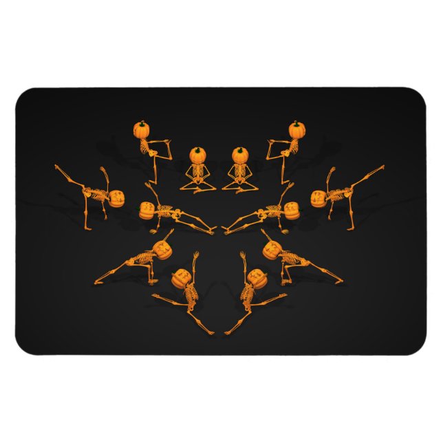 Halloween Yoga Class Magnet (Horizontal)