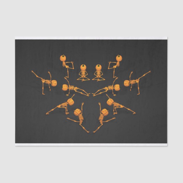 Halloween Yoga Class Tissue Paper (Front)