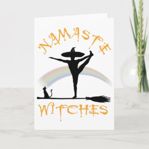 Halloween Yoga Lgbt Pride - Namaste Witches _1  Card