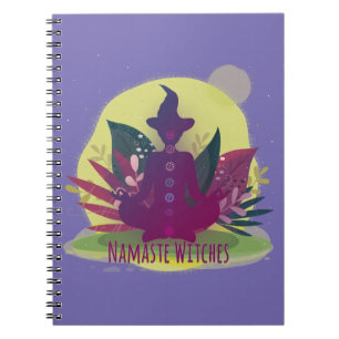 Halloween Yoga Namaste Witches Notebook