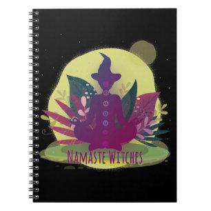 Halloween Yoga Namaste Witches Notebook