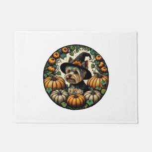 Halloween Yorkie Doormat