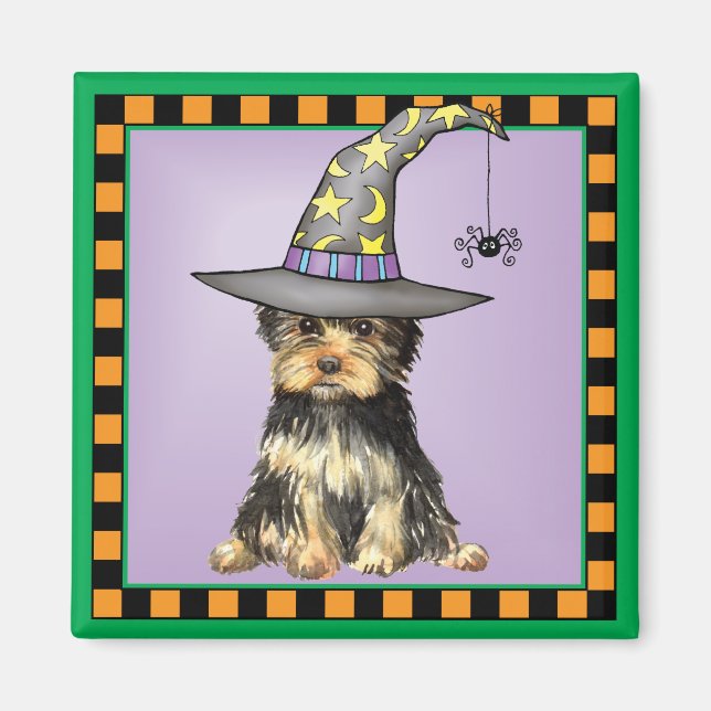 Halloween Yorkie Magnet (Front)