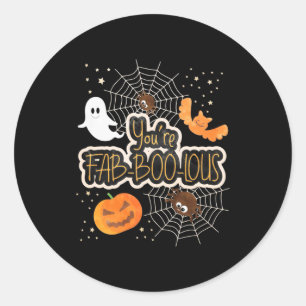 Halloween You Are Fabboolous Classic Round Sticker