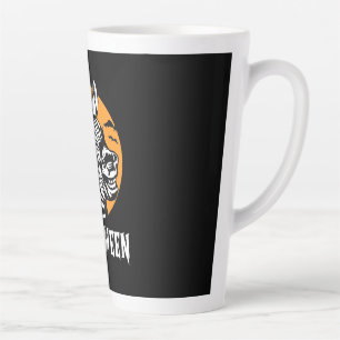 Halloween Zebra Latte Mug