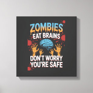 Halloween Zombie Canvas Print