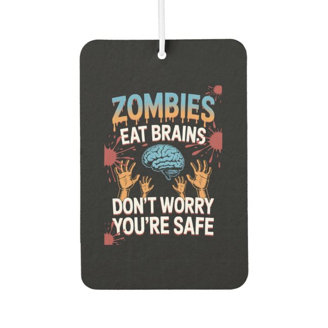 Halloween Zombie Car Air Freshener (Front)