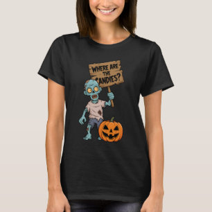 Halloween Zombie Cartoon and funny T-Shirt