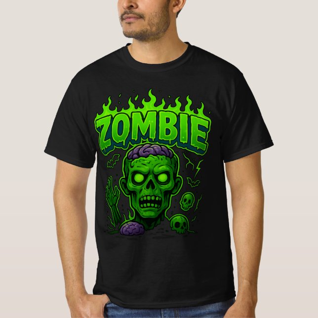 Halloween Zombie Clothes | Spooky Unisex T-Shirt (Front)