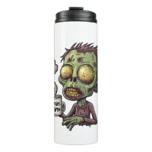 Halloween Zombie Coffee Time Thermal Tumbler