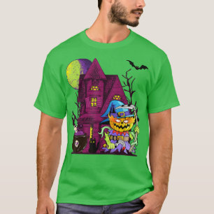 Halloween Zombie Evil Killer Demon Pumpkin Horror  T-Shirt