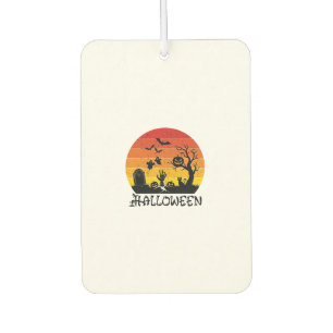 Halloween Zombie Hand Tombstone Tree Black Cat Bat Car Air Freshener
