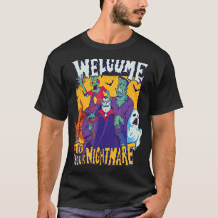 Halloween Zombie Horror Skeleton Ghost Witches T-Shirt
