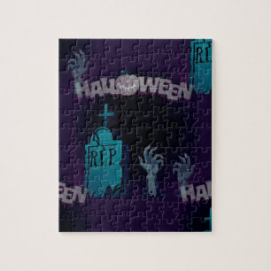 halloween zombie jigsaw puzzle