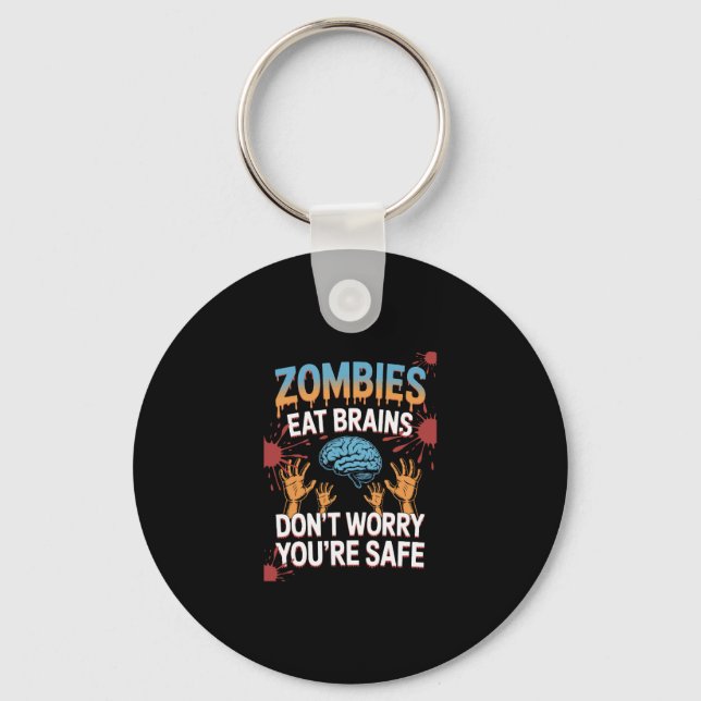 Halloween Zombie Key Ring (Front)