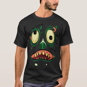 Halloween Zombie Monster Scary Face  for Boys Men T-Shirt