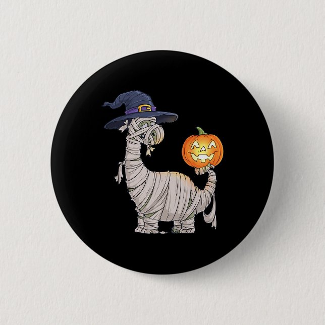 Halloween Zombie Mummy Dinosaur Witch Scary Boys G 6 Cm Round Badge (Front)