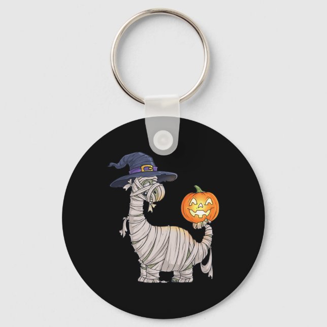 Halloween Zombie Mummy Dinosaur Witch Scary Boys G Key Ring (Front)
