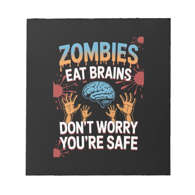 Halloween Zombie Notepad (Front)