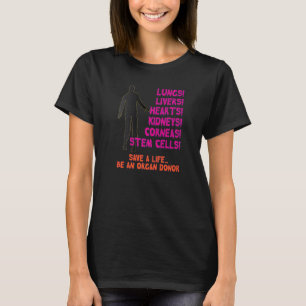 Halloween Zombie Organ Donation Awareness T-Shirt