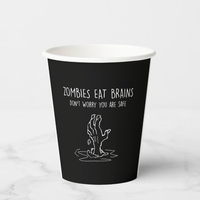 Halloween Zombie                             Paper Cups (Front)