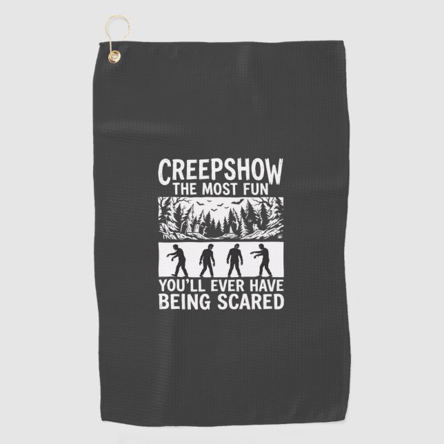 Halloween Zombie Scared Horror Vector Design_1 Golf Towel (Front)