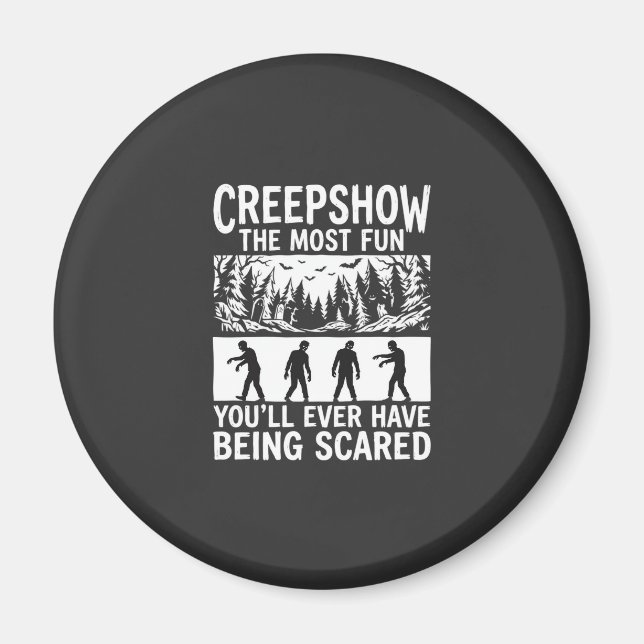 Halloween Zombie Scared Horror Vector Design_1 Magnet (Front)