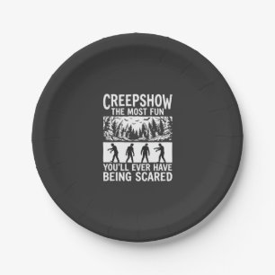 Halloween Zombie Scared Horror Vector Design_1 Paper Plate