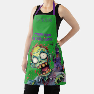 Halloween, Zombie,Scream From The Purple Castle , Apron