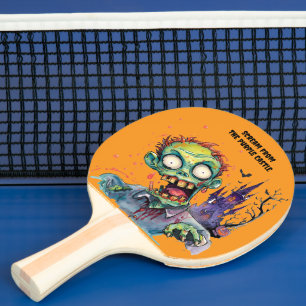Halloween, Zombie,Scream From The Purple Castle , Ping Pong Paddle
