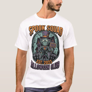 Halloween Zombie Shirt Funny Spook Squad Engraved
