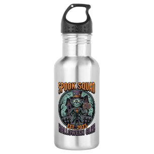 Halloween Zombie Shirt Funny Spook Squad Engraved 532 Ml Water Bottle