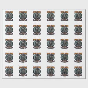 Halloween Zombie Shirt Funny Spook Squad Engraved  Wrapping Paper
