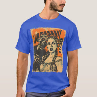 Halloween Zombie Sie Retro Horror Comic Panel Art T-Shirt