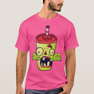 Halloween Zombie Soda Monster Fast Food Lover Drin T-Shirt
