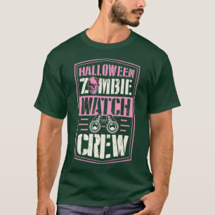 Halloween Zombie Watch Crew Funny Matching Hallowe T-Shirt