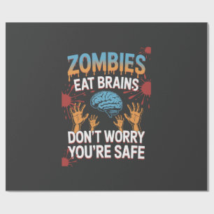 Halloween Zombie Wrapping Paper