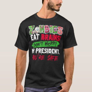 Halloween Zombies Eat Brains T-Shirt