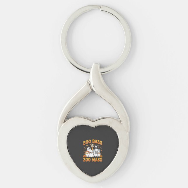 Halloween Zoo Animals Boo Bash Zoo Mash_1 Key Ring (Front)
