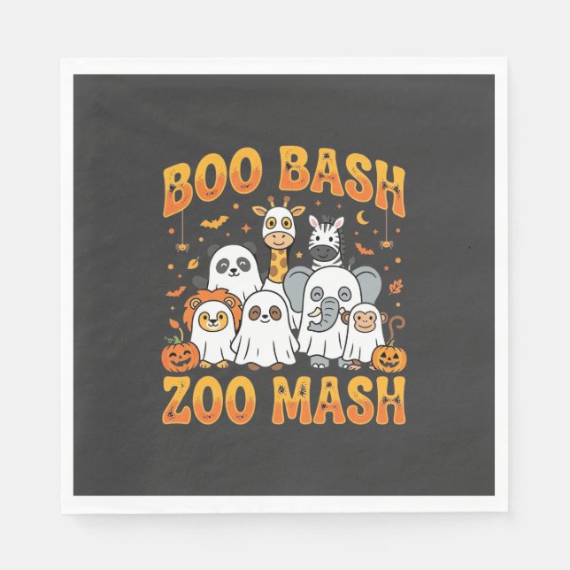 Halloween Zoo Animals Boo Bash Zoo Mash_1 Napkin (Front)