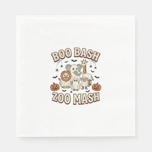 Halloween Zoo Boo Bash Funny Animal Party_1 Napkin