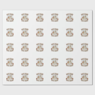 Halloween Zoo Boo Bash Funny Animal Party_1 Wrapping Paper