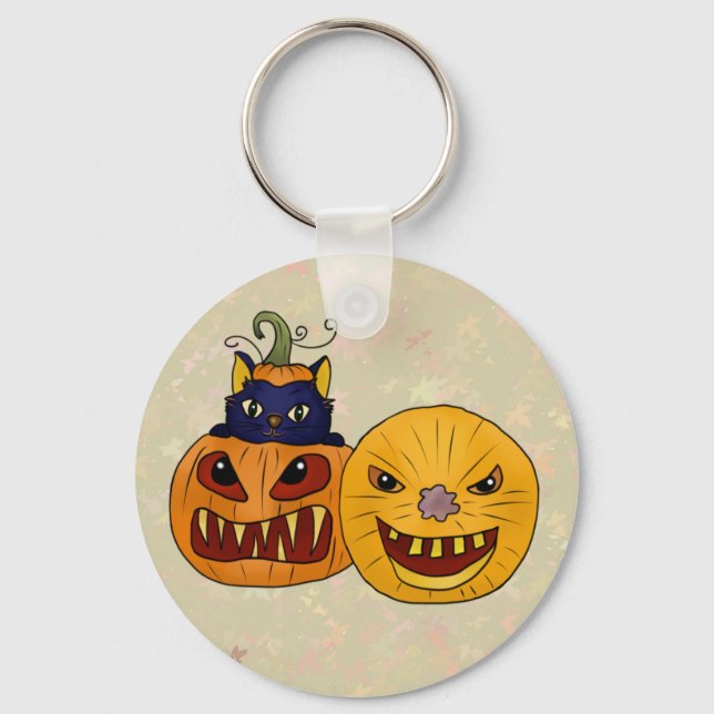 Halloweenkürbis Key Ring (Front)