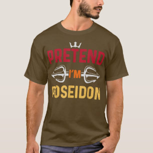 HalloweenPretend Im Poseidon Costume Greek God  T-Shirt