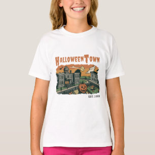 Halloweentown Spooky Sunset Scene – Vintage Hallow T-Shirt